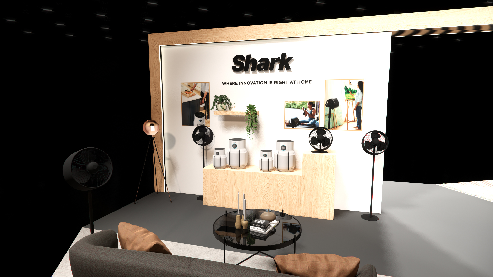 SharkNinja Exhibition Stand render