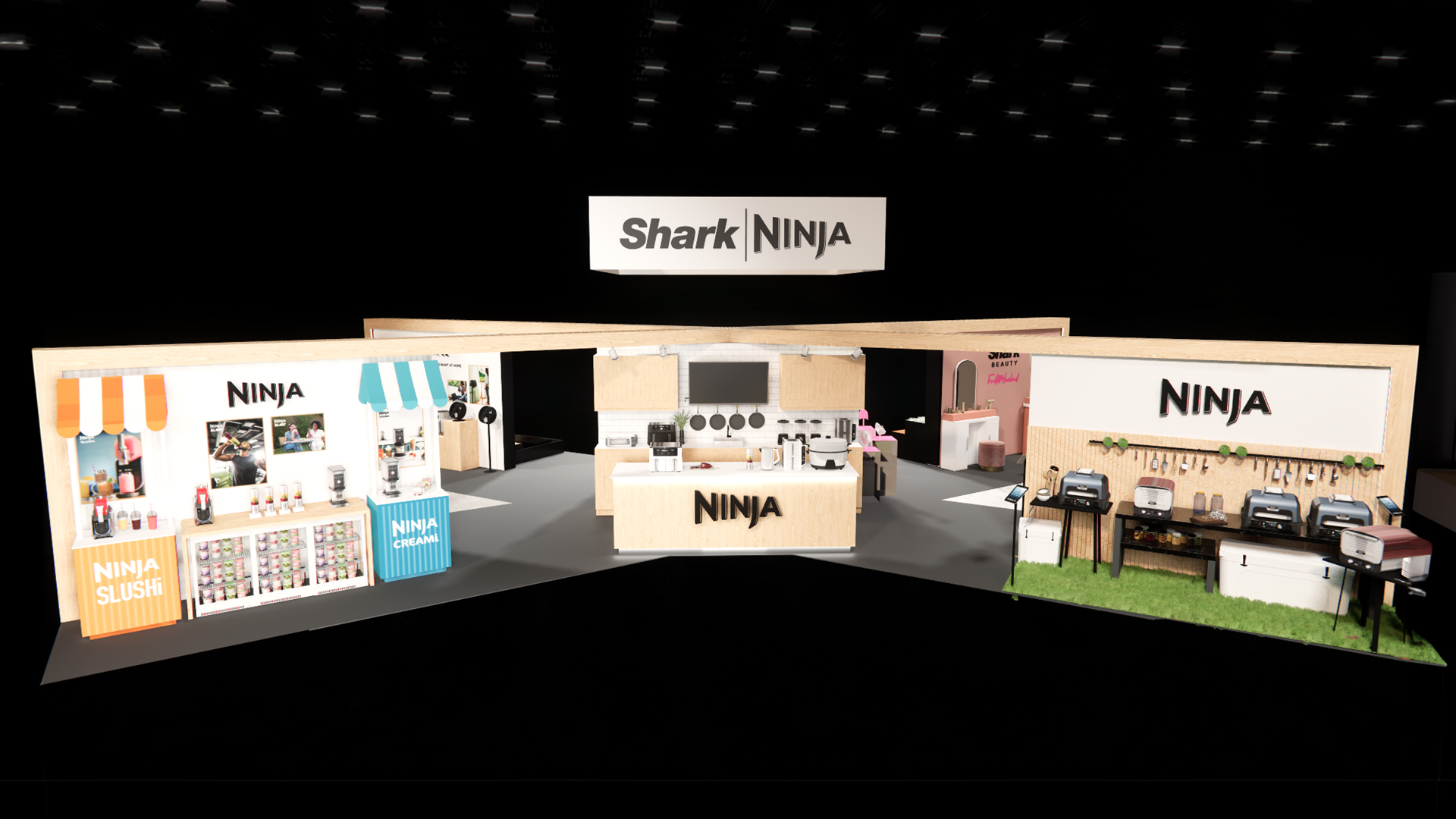 SharkNinja Exhibtion Stand render