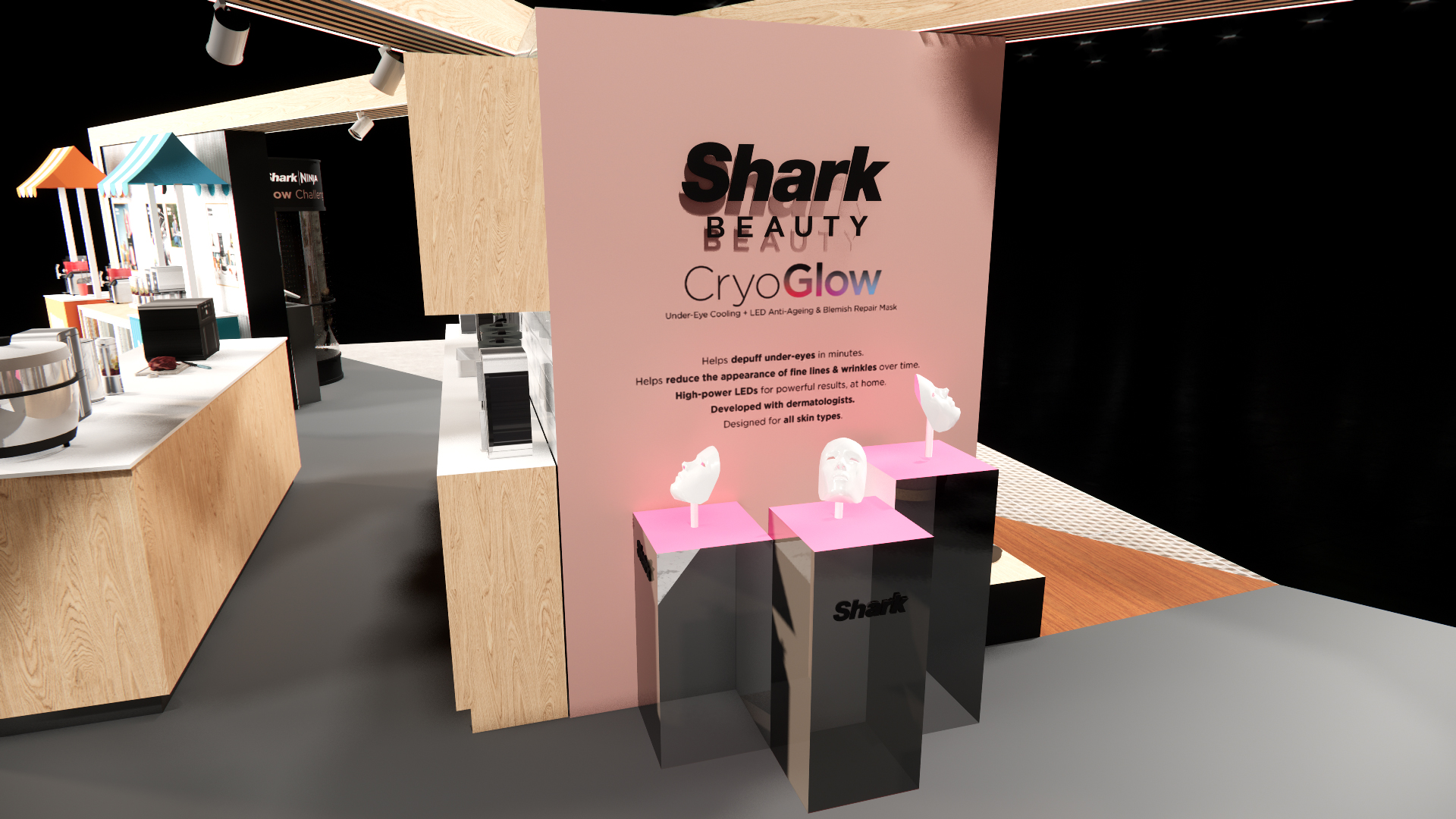 SharkNinja Exhibition Stand render