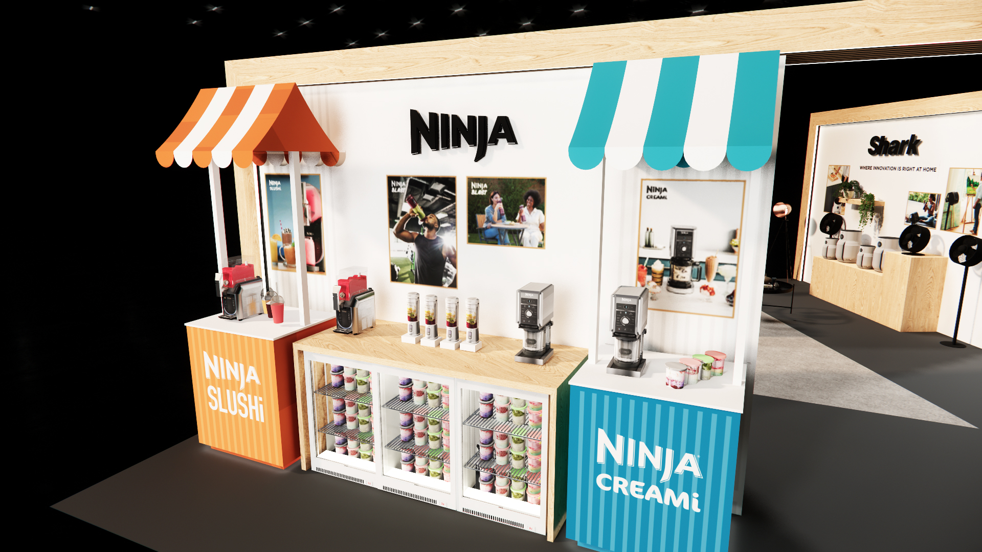 SharkNinja Exhibition Stand render