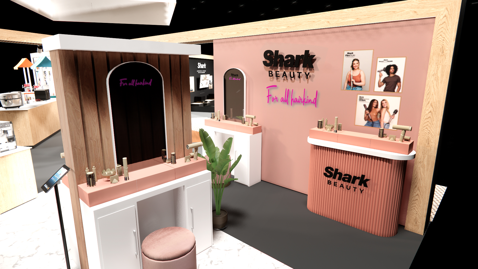 SharkNinja Exhibition Stand render